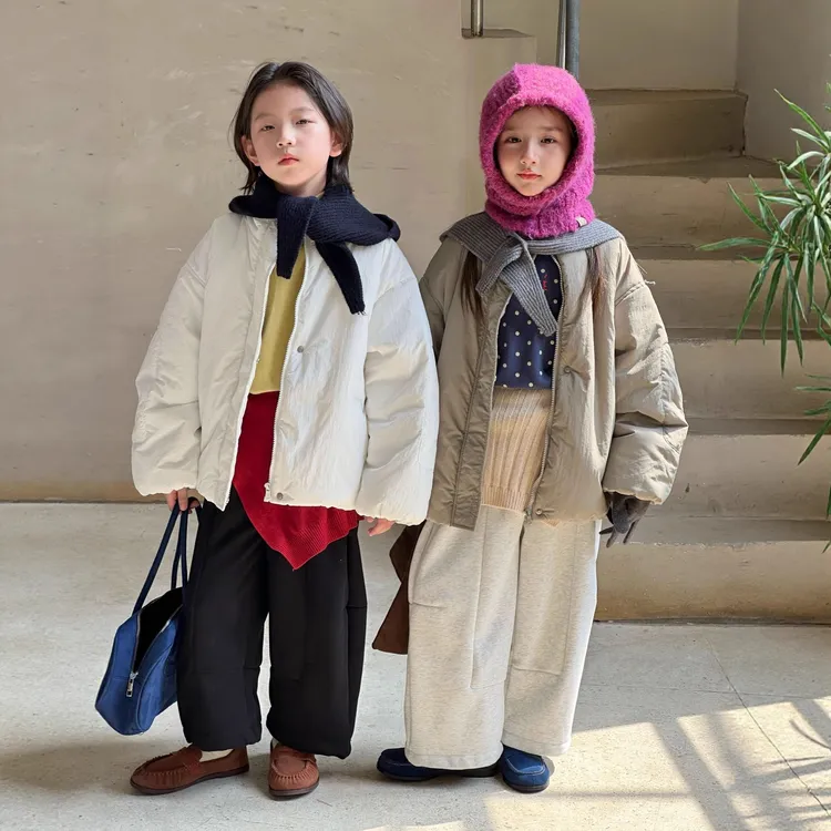 【呱呱家高定私服带帽子】冬季新款韩版加厚男女童保暖面包棉服外套