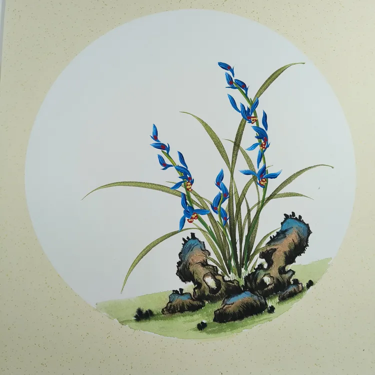 （新春放漏）50*50卡纸彩色立体兰花绘画作品 规格自选拍哪个发哪个