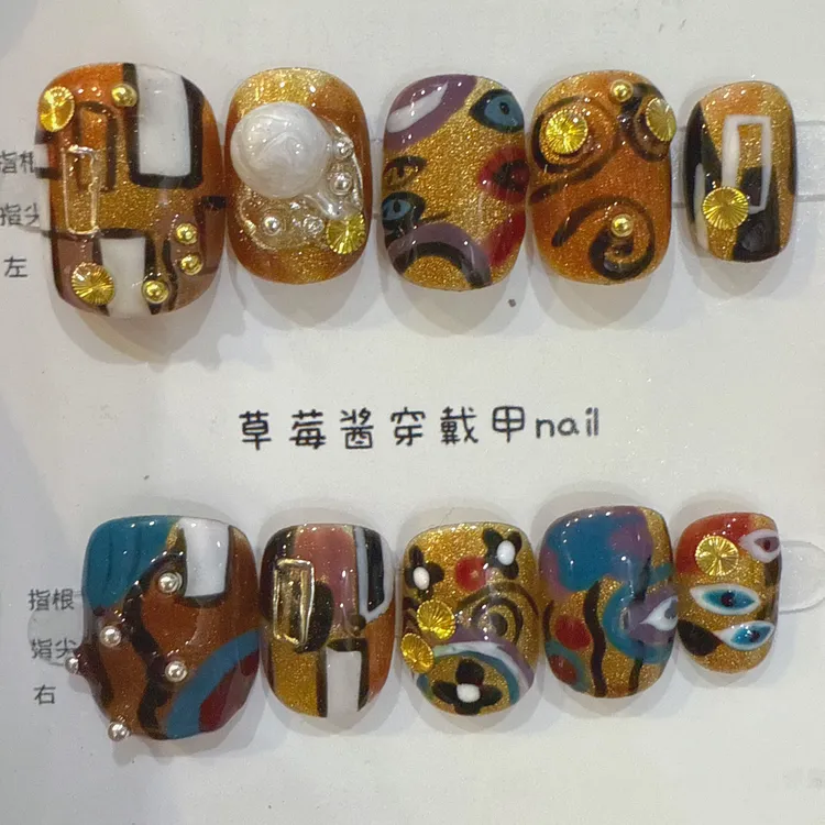 毕加索 纯手绘穿戴甲