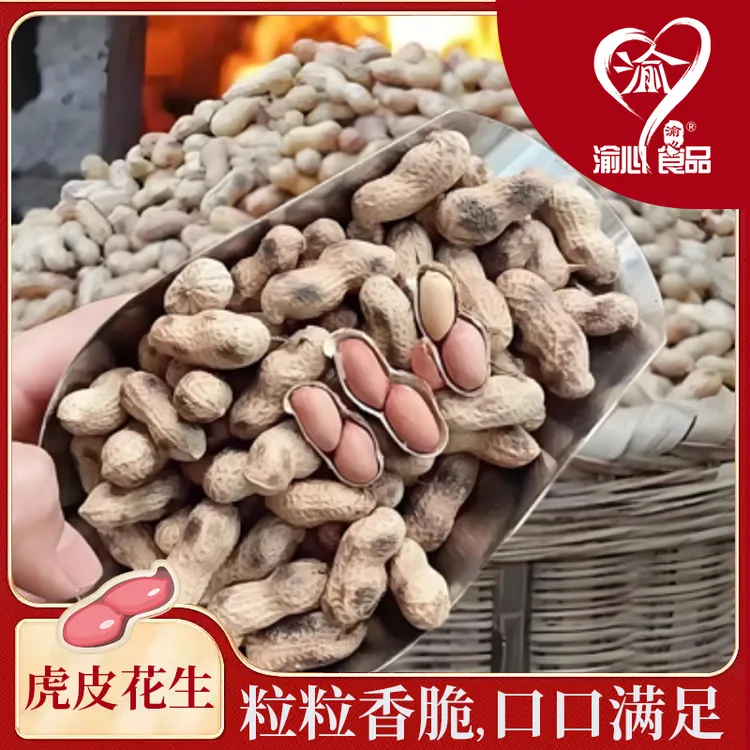 【渝心】荣昌非遗美食盘龙花生虎皮炒花生湿烤花生250克*2袋