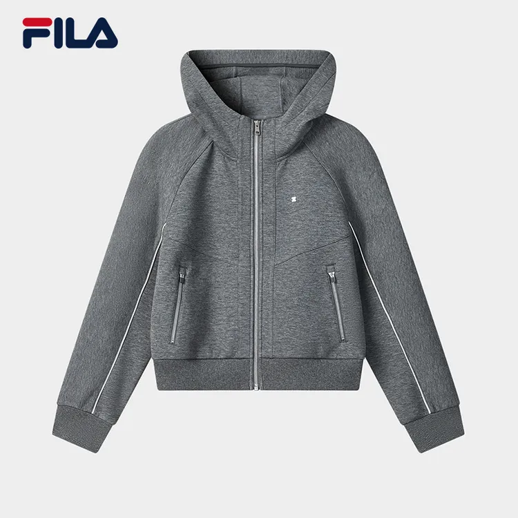 FILA/斐乐秋冬新款针织连帽外套时尚运动休闲百搭简约F11W543506F