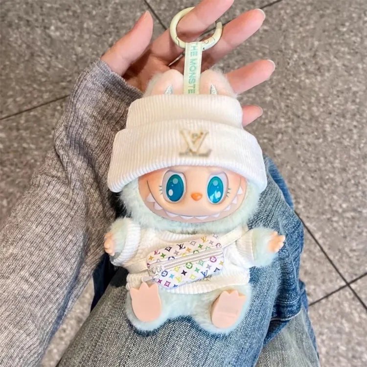 【仅娃衣】一代二代三代拉布布labubu搪胶玩偶17cm公仔娃衣服套装