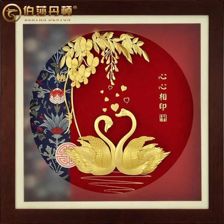 伯莎丹顿金天鹅结婚礼物送新人闺蜜朋友礼品创意轻奢高档礼物新房