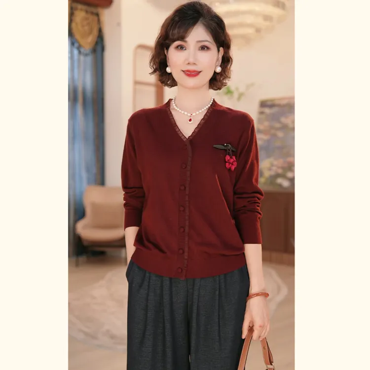 【秋】年轻妈妈秋时尚洋气套装2025新款洋气中老年上衣服两件套