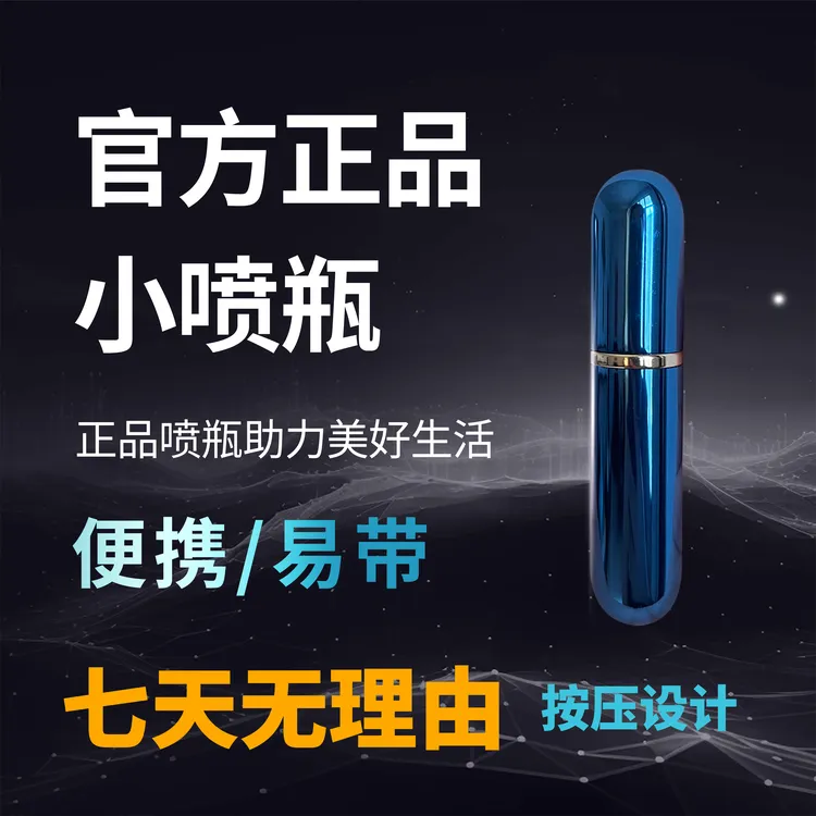 高档蓝色按压式旅行便携分瓶装随身携带小瓶喷雾细雾
