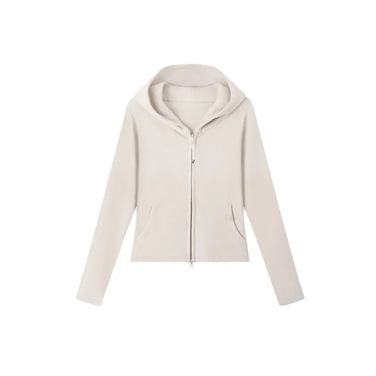 双面德绒连帽拉链收腰外套女2025早秋季新款休闲气质百搭运动上衣