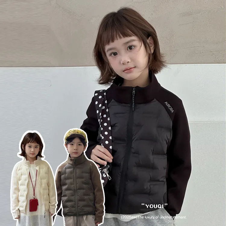 【呦奇】2025款宽松加厚童装白鸭绒儿童羽绒服内胆U226113