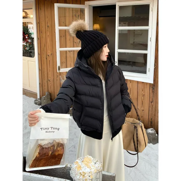 H1615【冬日常客】秋冬高级经典款日常随搭时尚连帽百搭外套女