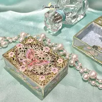 【古德正品】蝶栖花语盒匣重工款饰品盒礼物盒首饰收纳礼物送人送礼