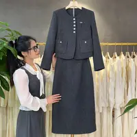 【RG3200】2025年小香风轻奢洋气时尚气质减龄显瘦新款休闲套装