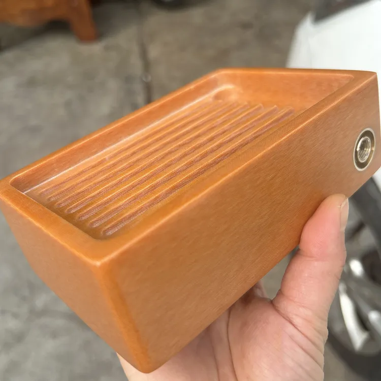 掌中宝精工电木壶承简约中式小茶盘纯打磨排水15*10cm家用长方形
