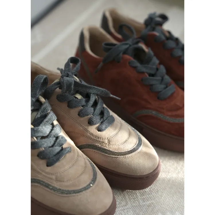 BAYBERYL老贝钉珠德训加绒百搭复古冬时尚休闲鞋DD5K2704-12/7