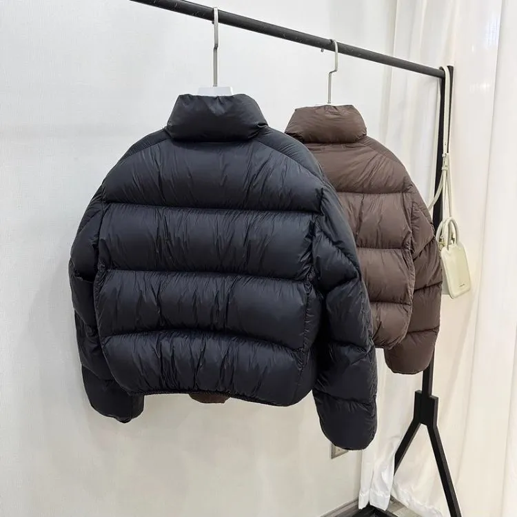 2025年新款羽绒服女短款立领肯豆小个子百搭50羽绒外套加厚