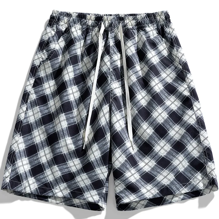 2025夏季五分裤男士短裤运动休闲跑步冰丝速干沙滩裤中裤外穿男款