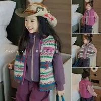新【熙熙可可】2025儿童童装冬季时尚百搭韩版品质两面穿马甲MJ2537