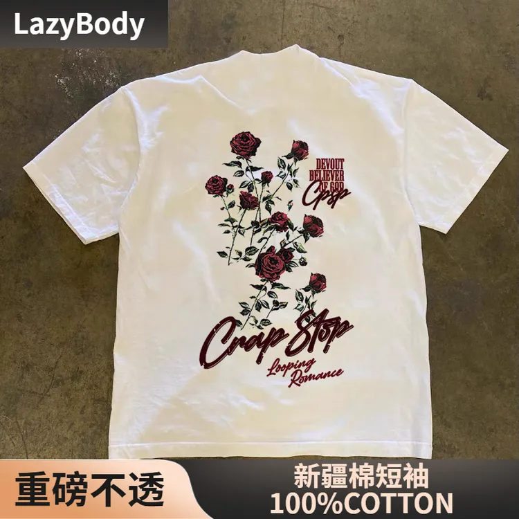 【100%纯棉】时尚男女短袖t恤2025新款夏季男士纯棉休闲创意圆领T恤