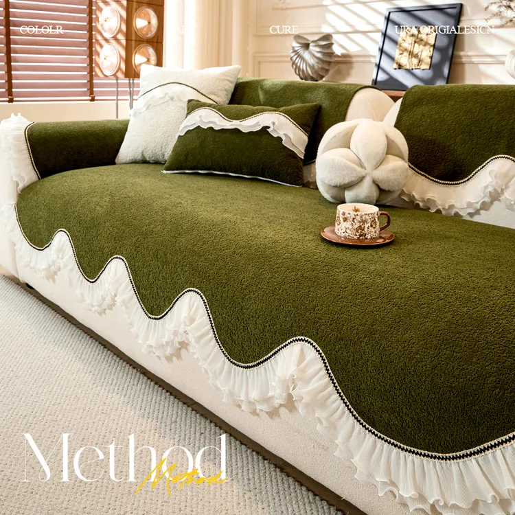 法式复古异形沙发垫盖布2025新款四季通用座垫套罩固定防滑坐垫子