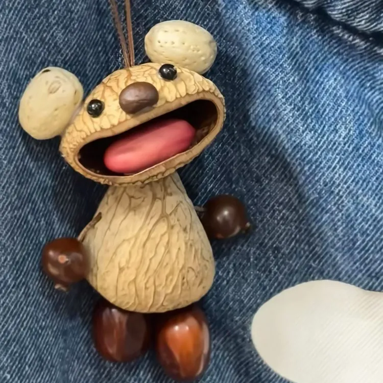 天然印尼黑果壳手工创意风铃可爱果壳挂件礼物包包挂饰装饰成品