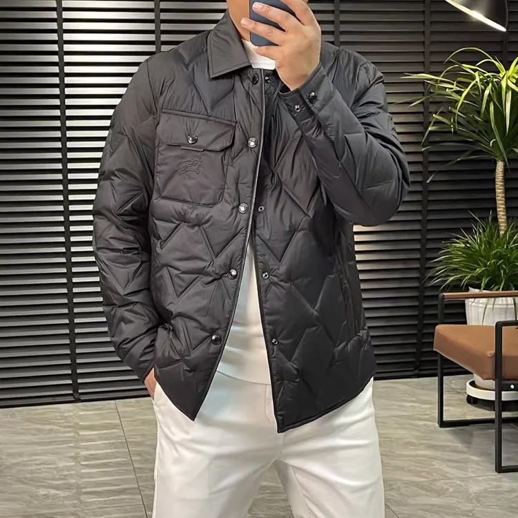 张先生欧货•9661冬季男士商务时尚休闲翻领羽绒外套