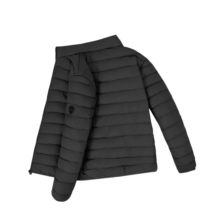 亚兰奴2025年男款白鸭绒羽绒服外套短款轻薄款男款立领轻便保暖