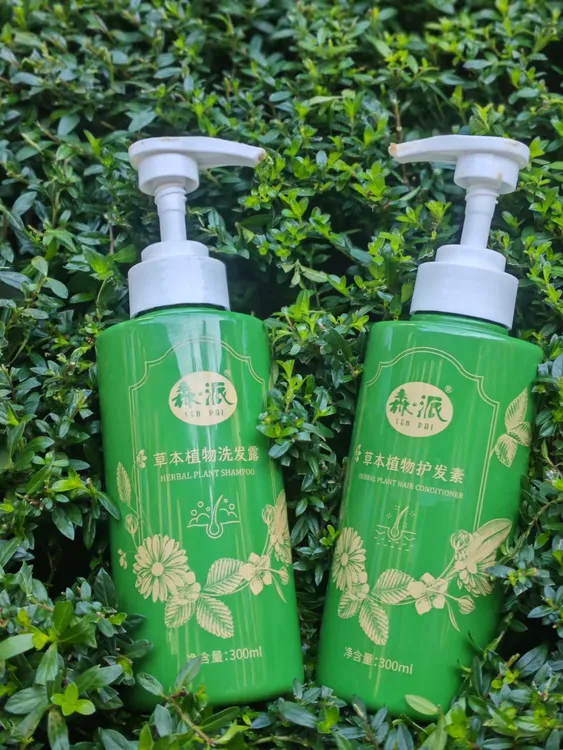 森派洗护套装，滋养，不含月桂醇香氛，清爽，草本，温和洗发水