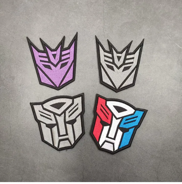 精美刺绣魔术贴变形金刚狂派博派臂章个性战术魔术贴衣服logo贴标