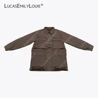 LUCASEMILYLOUIE欢姐0220做旧褶皱多口袋工装夹克棉外套2511147