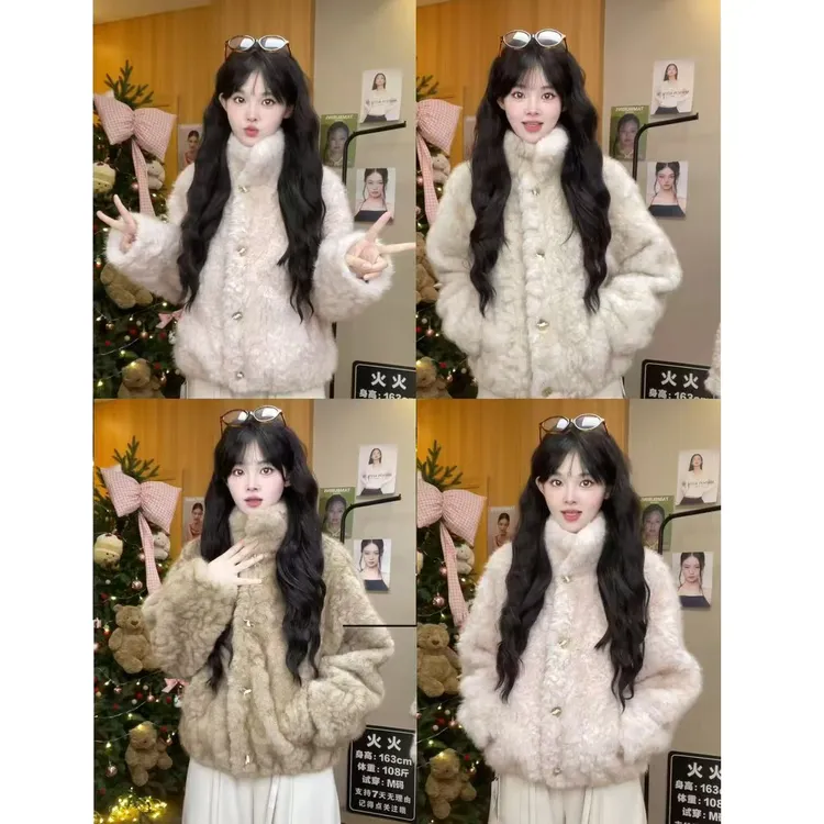 【巨柔巨暖/小樽初雪 】高克重定染温柔毛毛外套