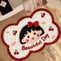 DT435可爱女孩图案地垫简约风60*90