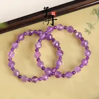 【蜜棠二店】紫水晶切角手串（多样性发/发一条）C2-188