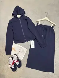 Manmi   欧货莫代尔连帽卫衣卫裙套装  9728（C7）