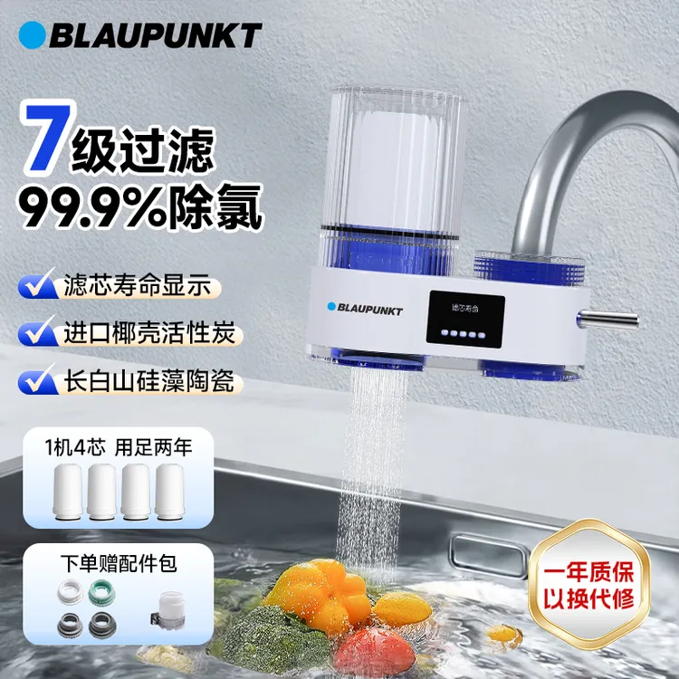 BLAUPUNKT/蓝宝水龙头过滤器前置净洗一体家用厨房自来水净水器