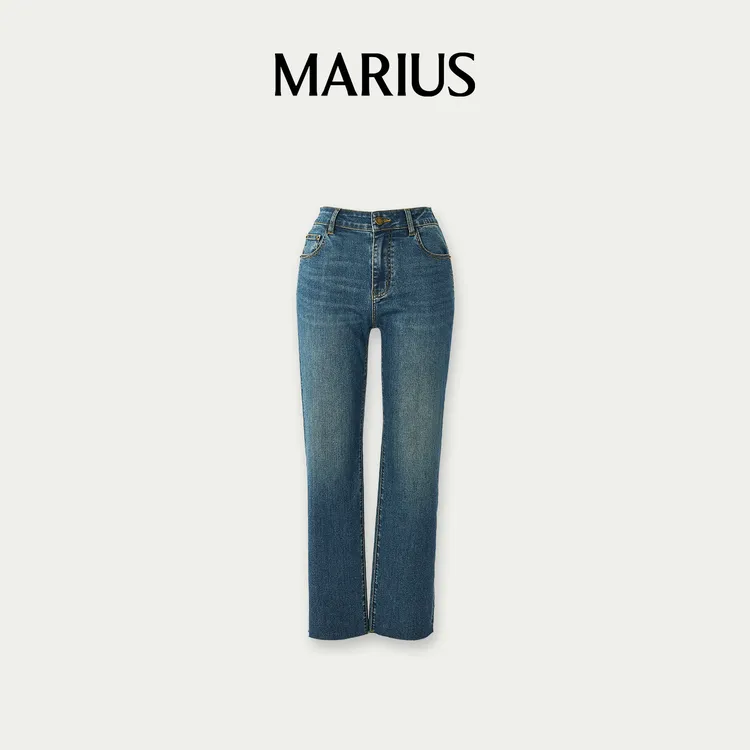 MARIUS"小脚牛仔"日本进口冈山牛仔休闲随性显瘦弹力小脚裤