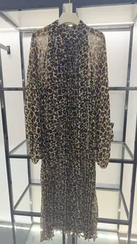 QF045时尚新款民族服饰蕾丝长袖连衣裙包邮进口气质礼服