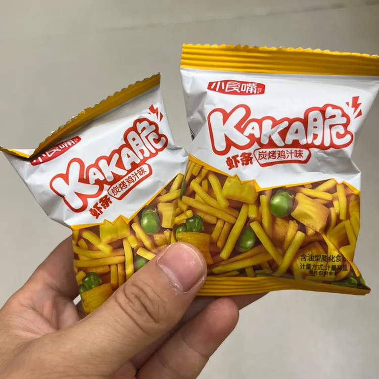小食嘴KAKA脆虾条豆果薯条类零食独立小包装掌心脆点心面休闲小吃