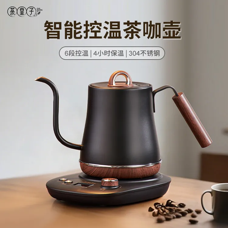 茶皇子家用细长嘴电热水壶控温功夫茶烧煮开水壶泡茶专用手冲咖啡