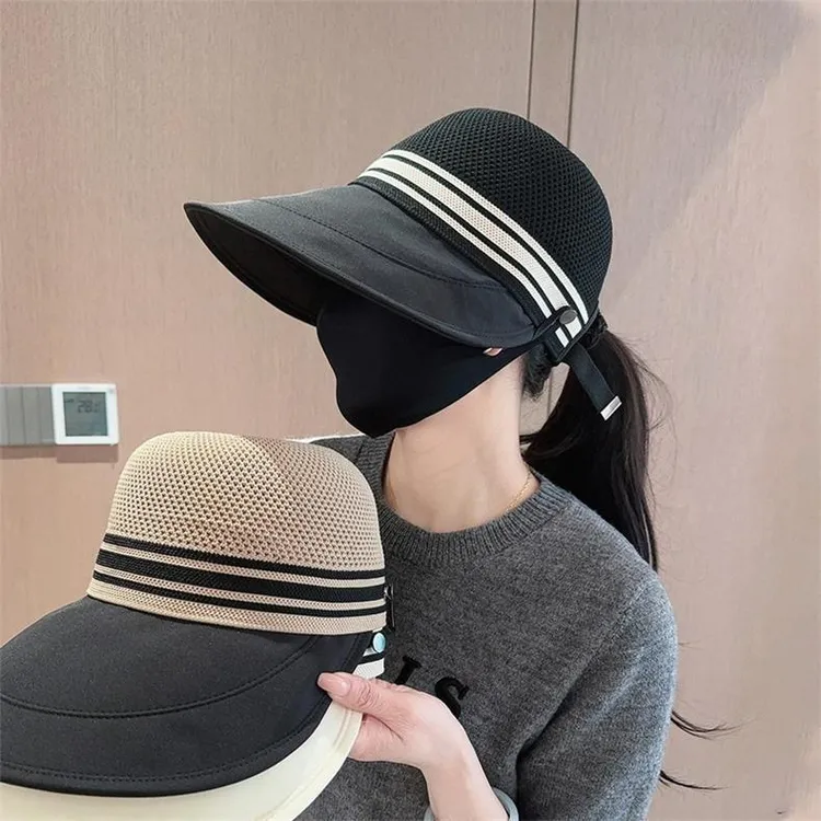 帽子女2025新款春秋网红复古显脸小鸭舌帽时尚潮流可扎马尾渔夫帽