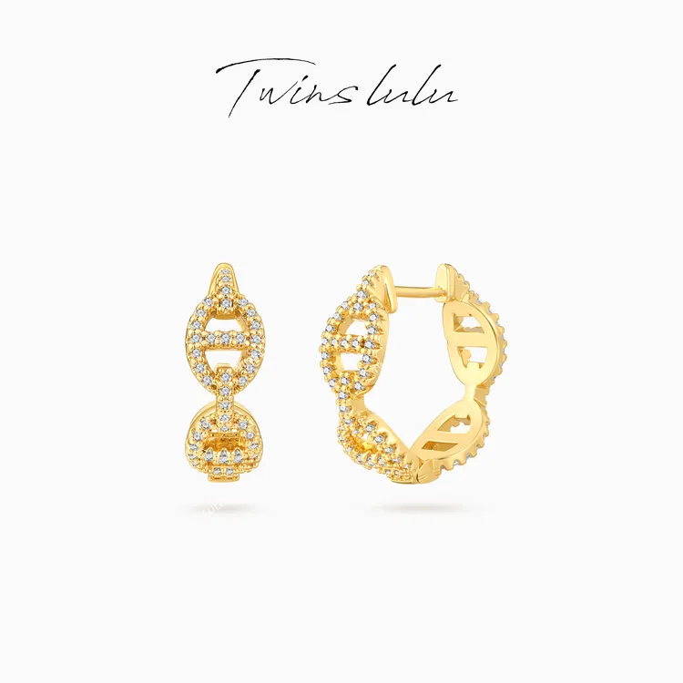 TWINS LULU 流光风 秋上新首饰高级感猪鼻子耳环送女友TSL2654