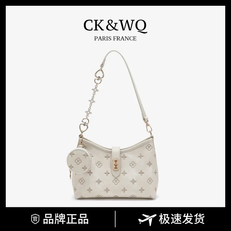 CK&WQ/包包女款爆款2026新款 小香风百搭单肩斜挎腋下包托特女包商品图