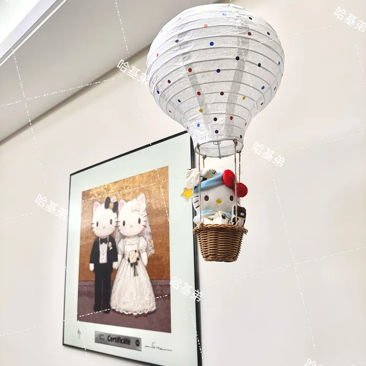 【视频同款】ins风热气球手工DIY装饰房家居挂饰小夜灯吊饰