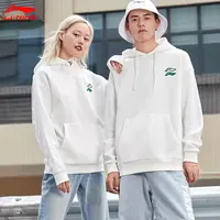 李宁卫衣男女同款套头连帽上衣2025新款情侣秋季薄绒运动休闲长袖