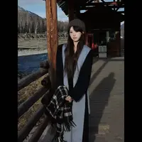 刘婆子专属【双子座】新款双面双色带腰带时尚设计感大衣8631