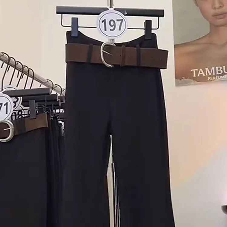 【197】喇叭裤设计感个性女裤