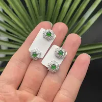 【胖】翡翠耳饰多样性发其一对@k