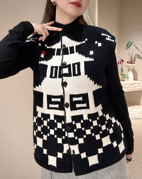 Samuel Gui YangPAGODA WAISTCOAT提花背心