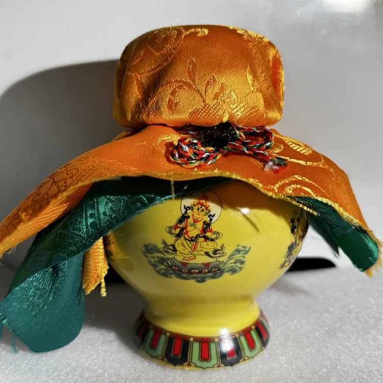 顽主佑宁寺龙王宝瓶陶瓷如法家居藏饰摆件大师装藏制作包邮