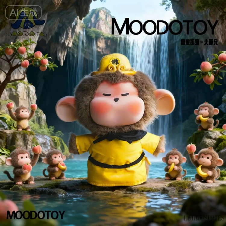圣诞礼物送女友潮玩盲盒雷猴15cm挂件毛绒搪胶玩偶平安夜生日礼物