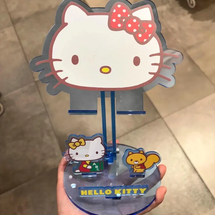 可爱 Kitty猫手机支架亚克力桌面ipad平板电脑可调节支撑架立牌