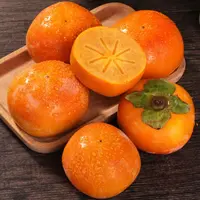 D山西阳丰冰糖心巧克力脆甜柿子新鲜应季水果头茬微黄发货