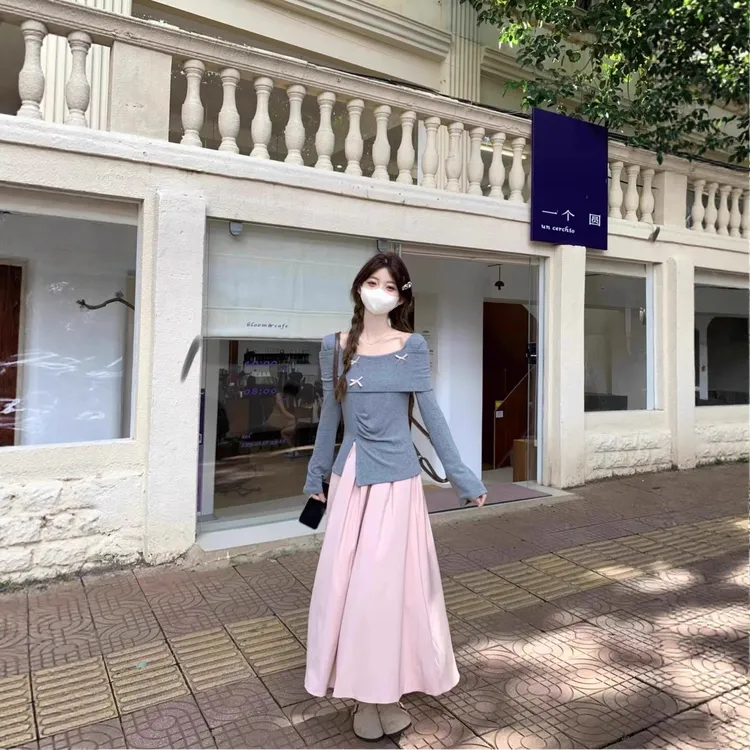时尚着装~早秋装搭配一整套连衣裙2025新款小个子穿搭高级感套装